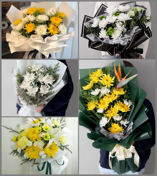 贵州毕节市金沙县城关镇幸福村白事花束代送